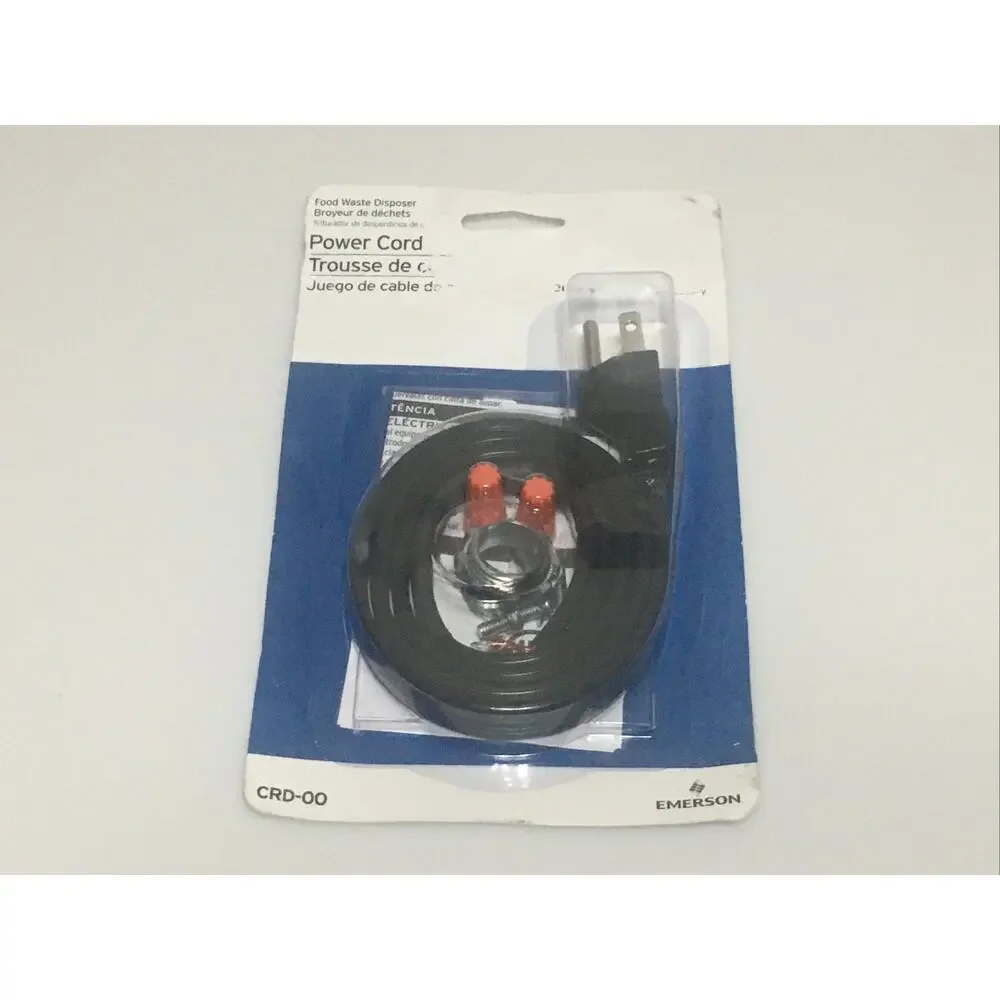InSinkErator CRD-00 Power Cord Kit Pack of 1 Black